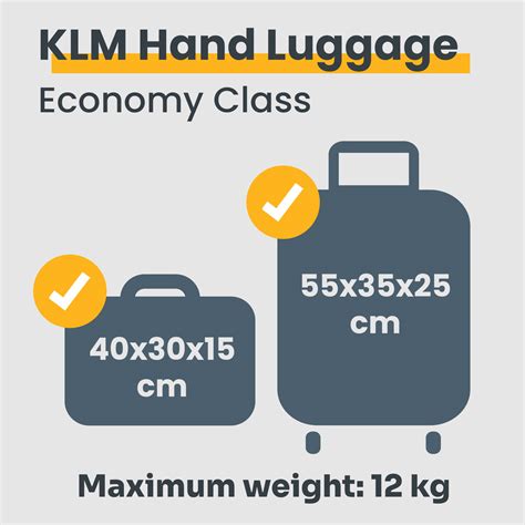 klm economy baggage allowance|klm luggage size chart.